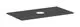 Hansgrohe-HG-Xelu-Q-Konsole-980-550-mit-Ausschnitt-mittig-fuer-Aufsatzwaschtisch-ohne-Hahnloch-Diamantgrau-Matt-54114910 gallery number 1